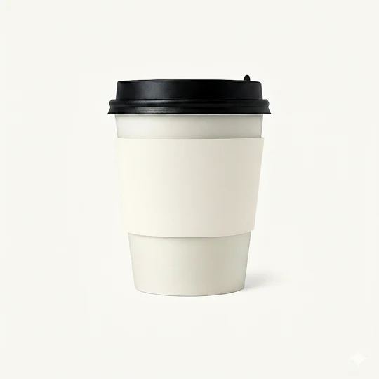 White Coffee Cup Sleeves