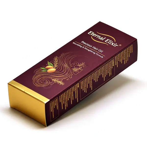 Hair Oil Packaging Boxes