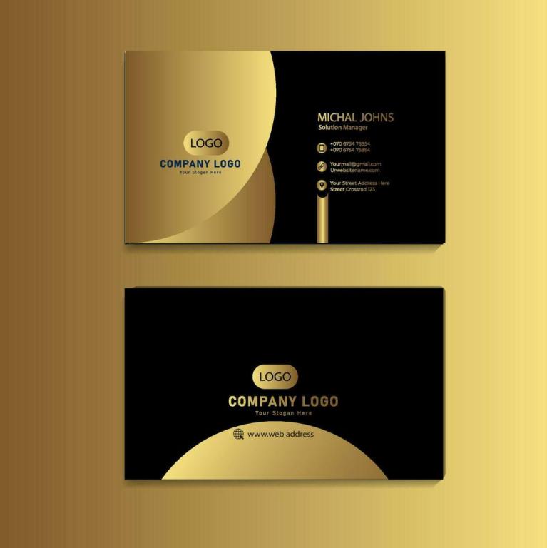 Gold Foil Business Cards
