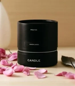 Black Paper Candle Tube