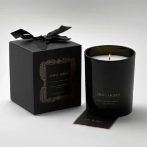 Custom Black Candle Boxes