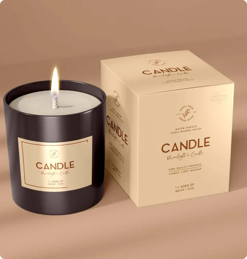 Custom Square Candle packaging - Packaging Destiny