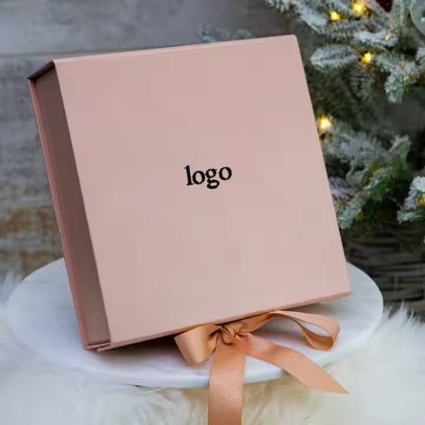 Rose Gold Gift Box With Lid