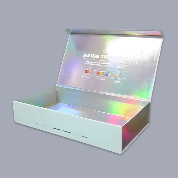 Custom holographic magnetic closure boxes