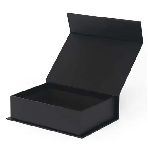 custom glossy black gift boxes